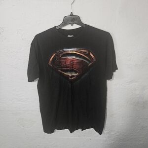 Superman Man Of Steel Mens 2xl T-Shirt DC Universe Justice League Graphic Tee